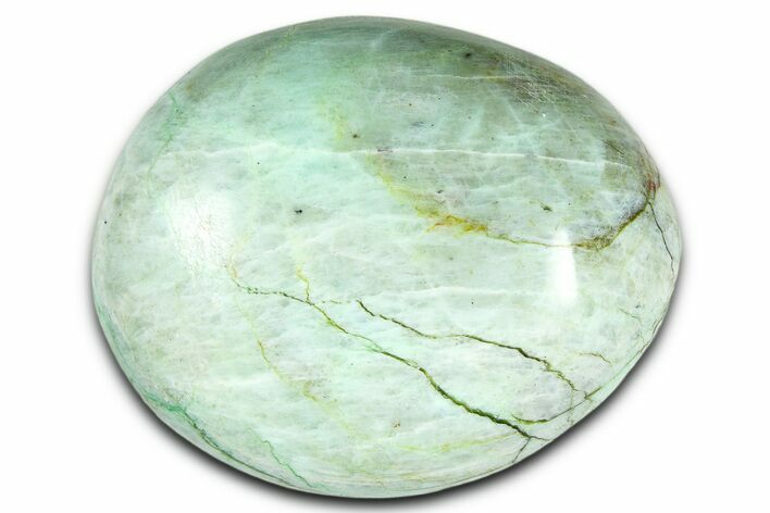 Polished Green Garnierite Stone - Madagascar #366385